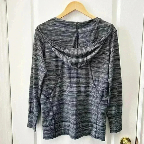 Champion Active Pullover Workout Top Athletic Gym Hoodie Black Grey  SpaceDye XS - Picture 5 of 16